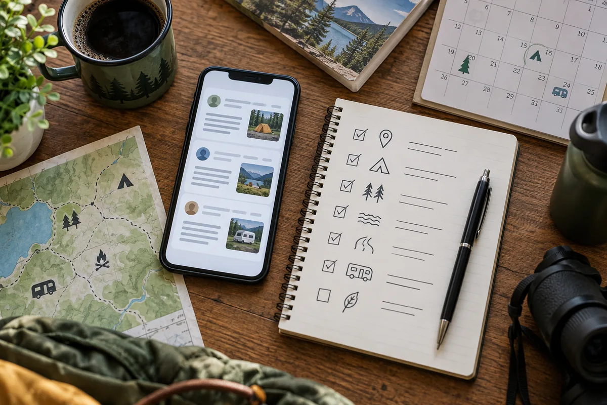 Notas para contrastar opiniones sobre un camping